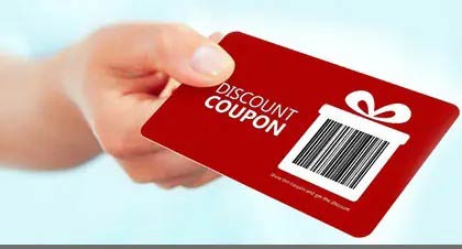 Increase sales with discount cards